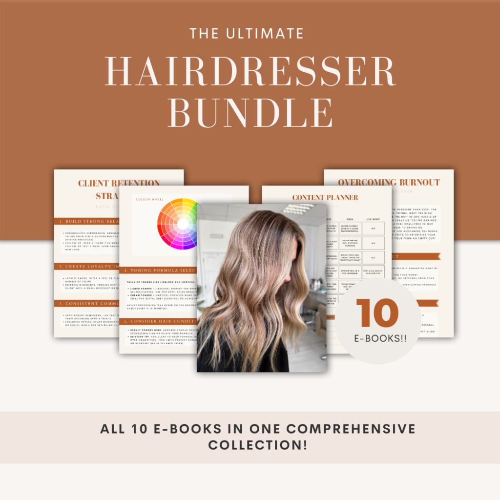 The Ultimate Hairdresser Bundle For stylists seeking a comprehensive toolkit to grow their skills and business.